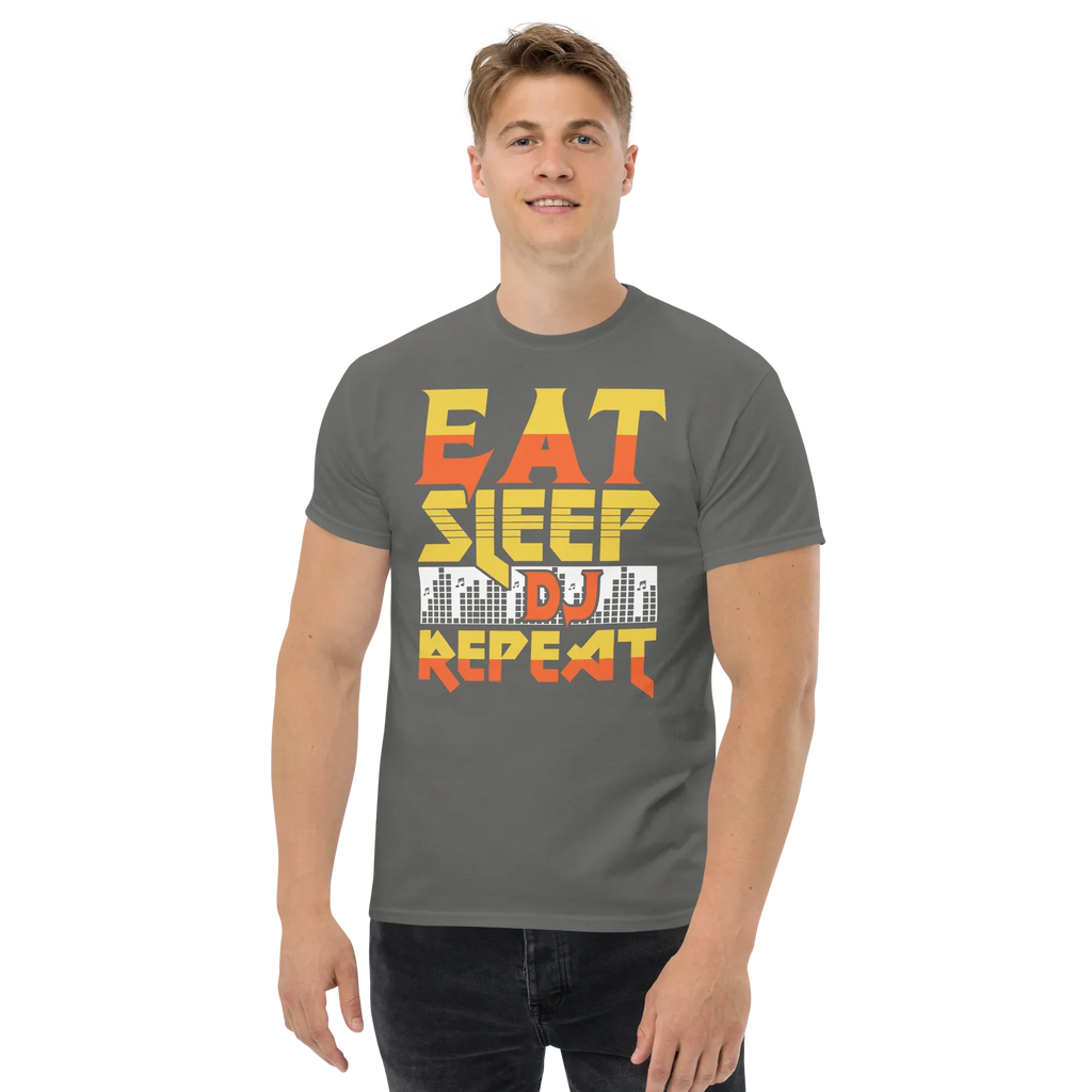EAT SLEEP DJ REPEAT unisex t-shirt - - Music t-shirts - Printoo Shop