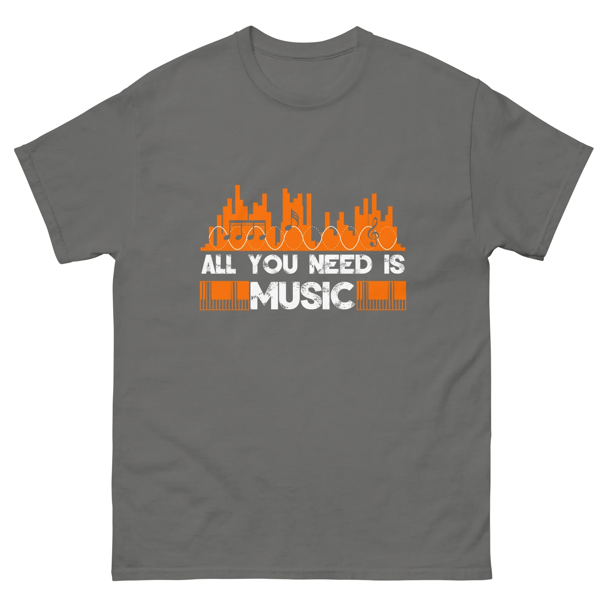 ALL YOU NEED IS MUSIC unisex t-shirt - Printoo Shop - - 041.png, Music t-shirt, t-shirt, unisex, Unisex Classic Tee | Gildan 5000