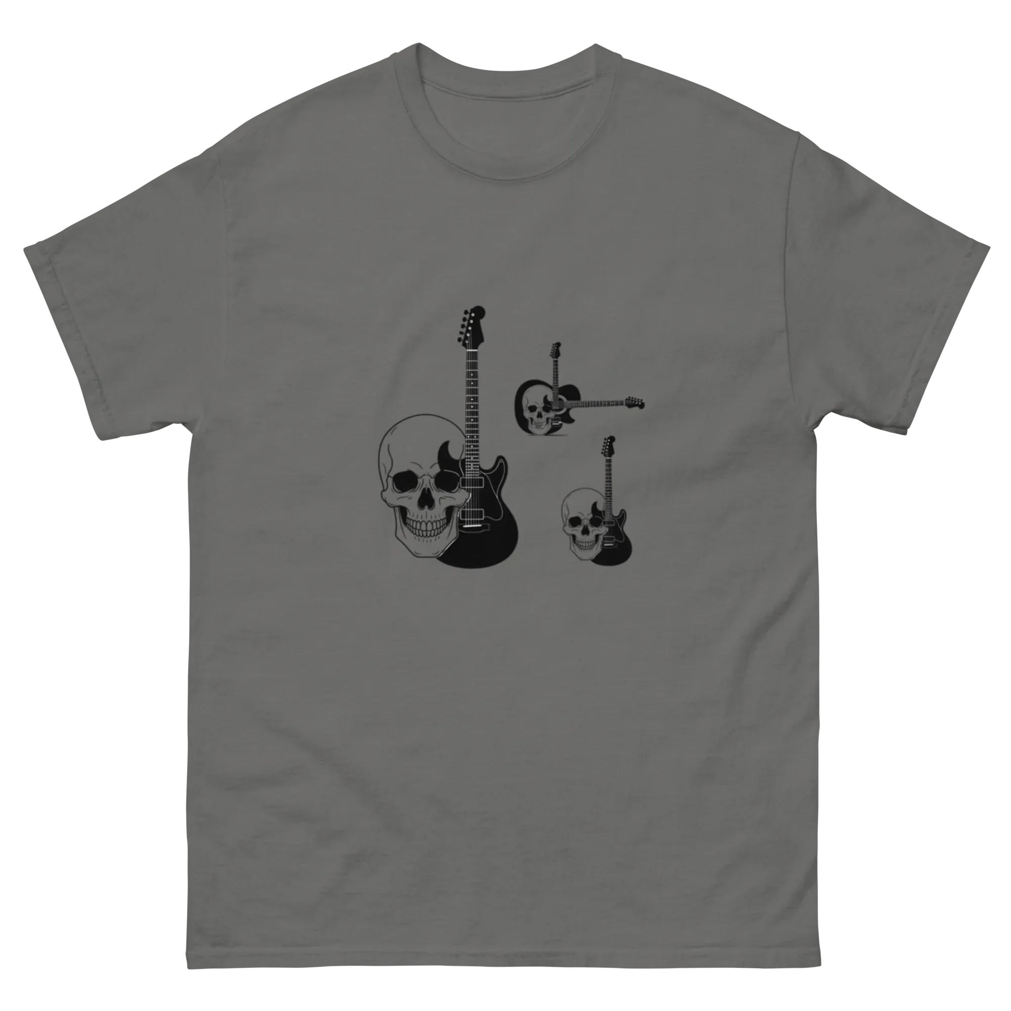 THREE SKULLS,THREE GUITARS unisex t-shirt - - - Printoo Shop