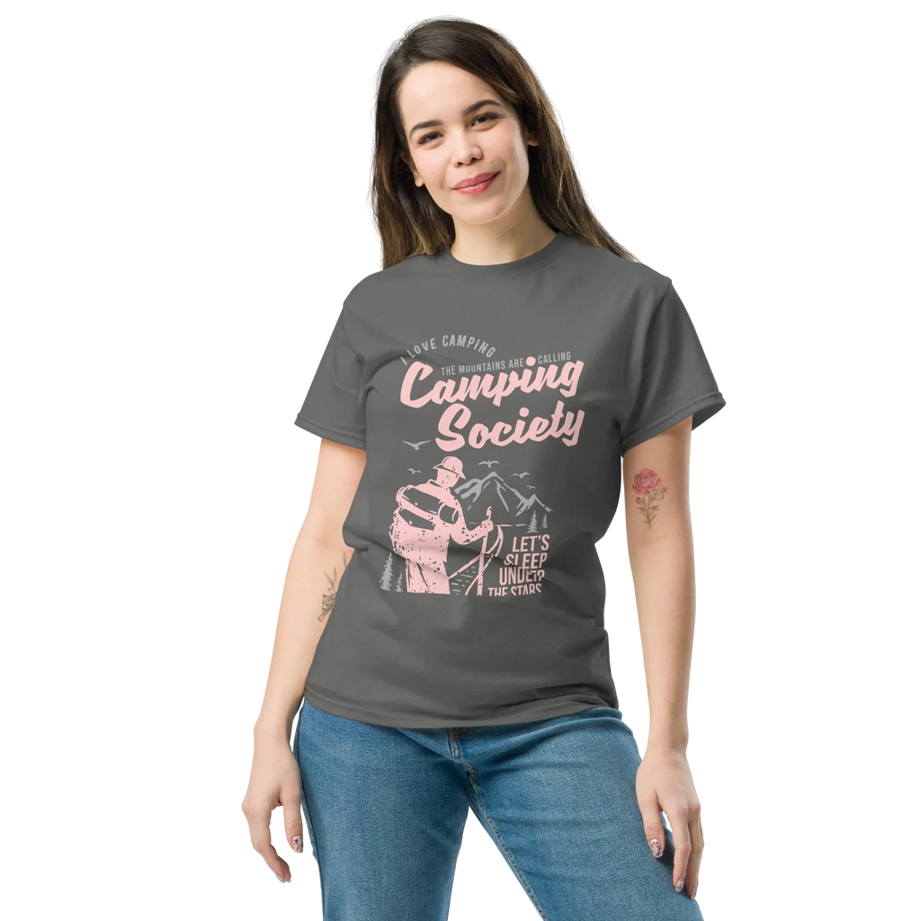 CAMPING SOCIETY unisex t-shirt - - - Printoo Shop