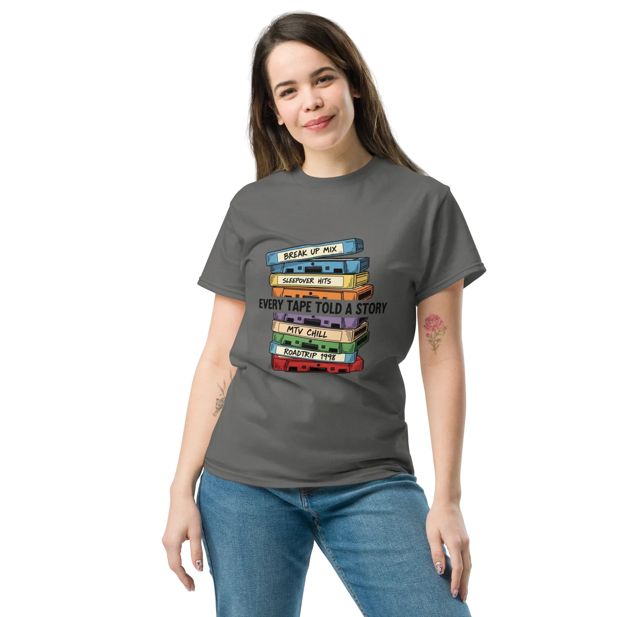 VINTAGE MUSIC CASSETTE unisex t-shirt - Printoo Shop - - Music t-shirt, unisex, Unisex Classic Tee | Gildan 5000