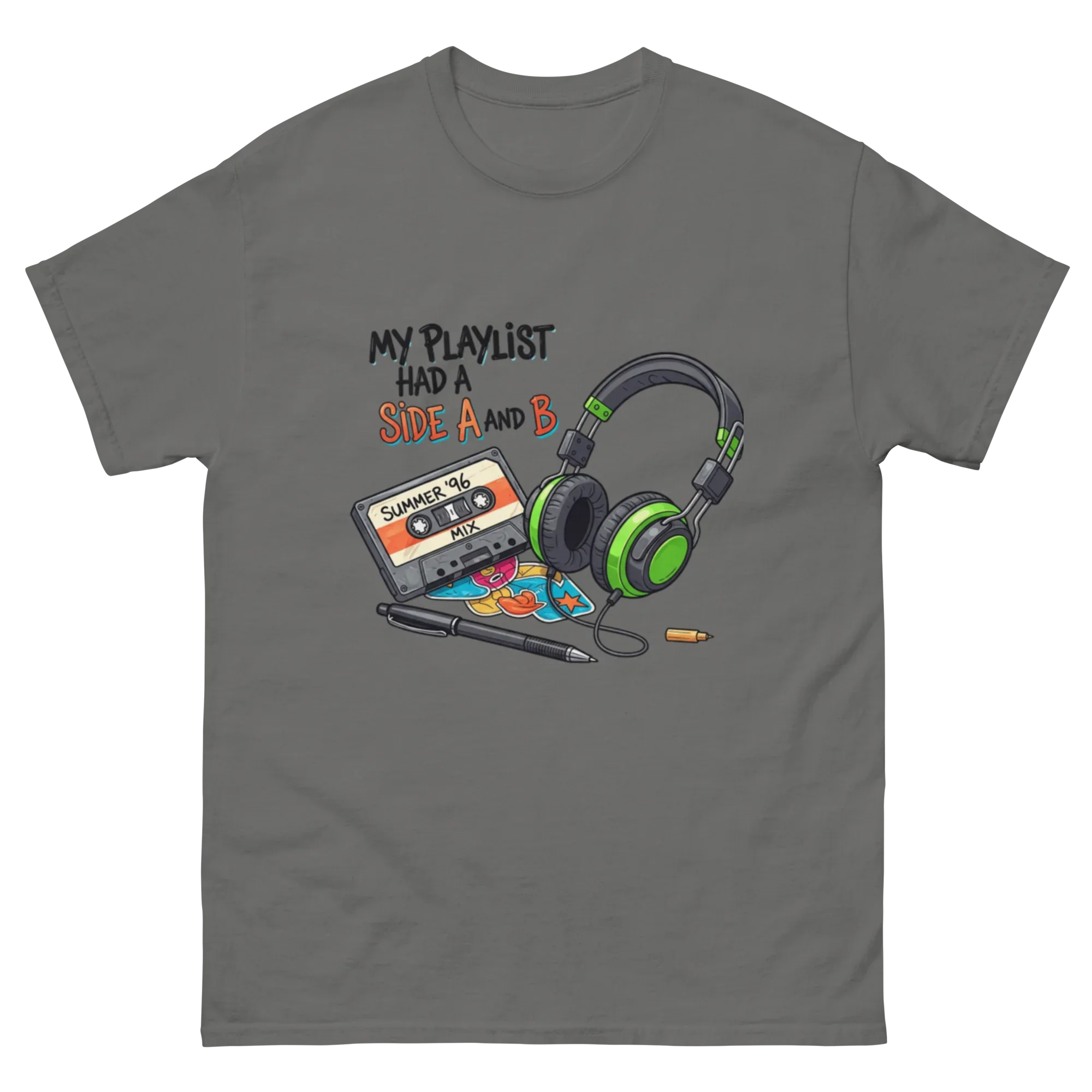 A SIDE AND B unisex t-shirt - Printoo Shop - - Music t-shirt, Retro & Synthwave T-Shirts, t-shirt, unisex, Unisex Classic Tee | Gildan 5000