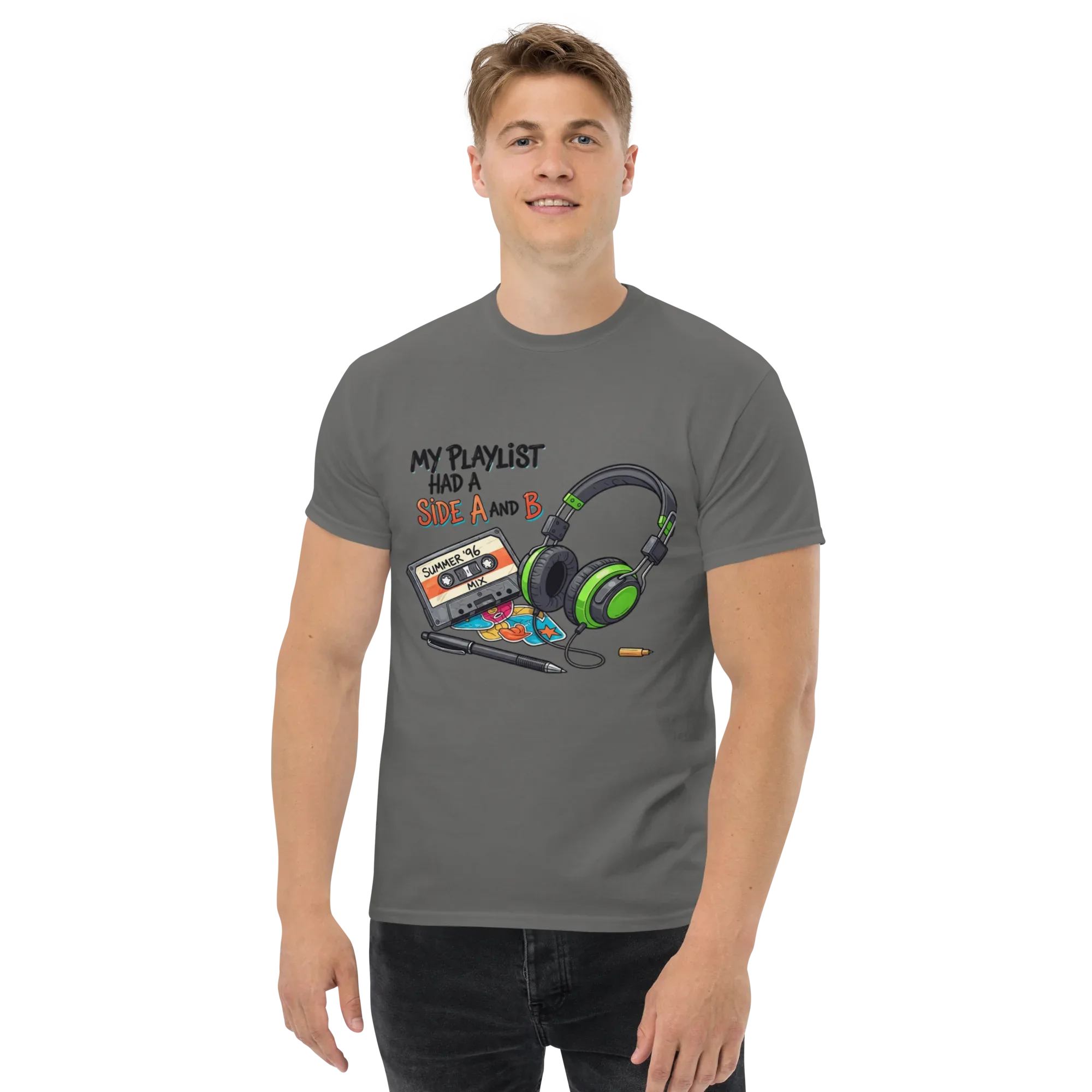 A SIDE AND B unisex t-shirt - Printoo Shop - - Music t-shirt, Retro & Synthwave T-Shirts, t-shirt, unisex, Unisex Classic Tee | Gildan 5000