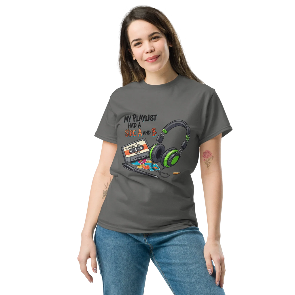 A SIDE AND B unisex t-shirt - Printoo Shop - - Music t-shirt, Retro & Synthwave T-Shirts, t-shirt, unisex, Unisex Classic Tee | Gildan 5000