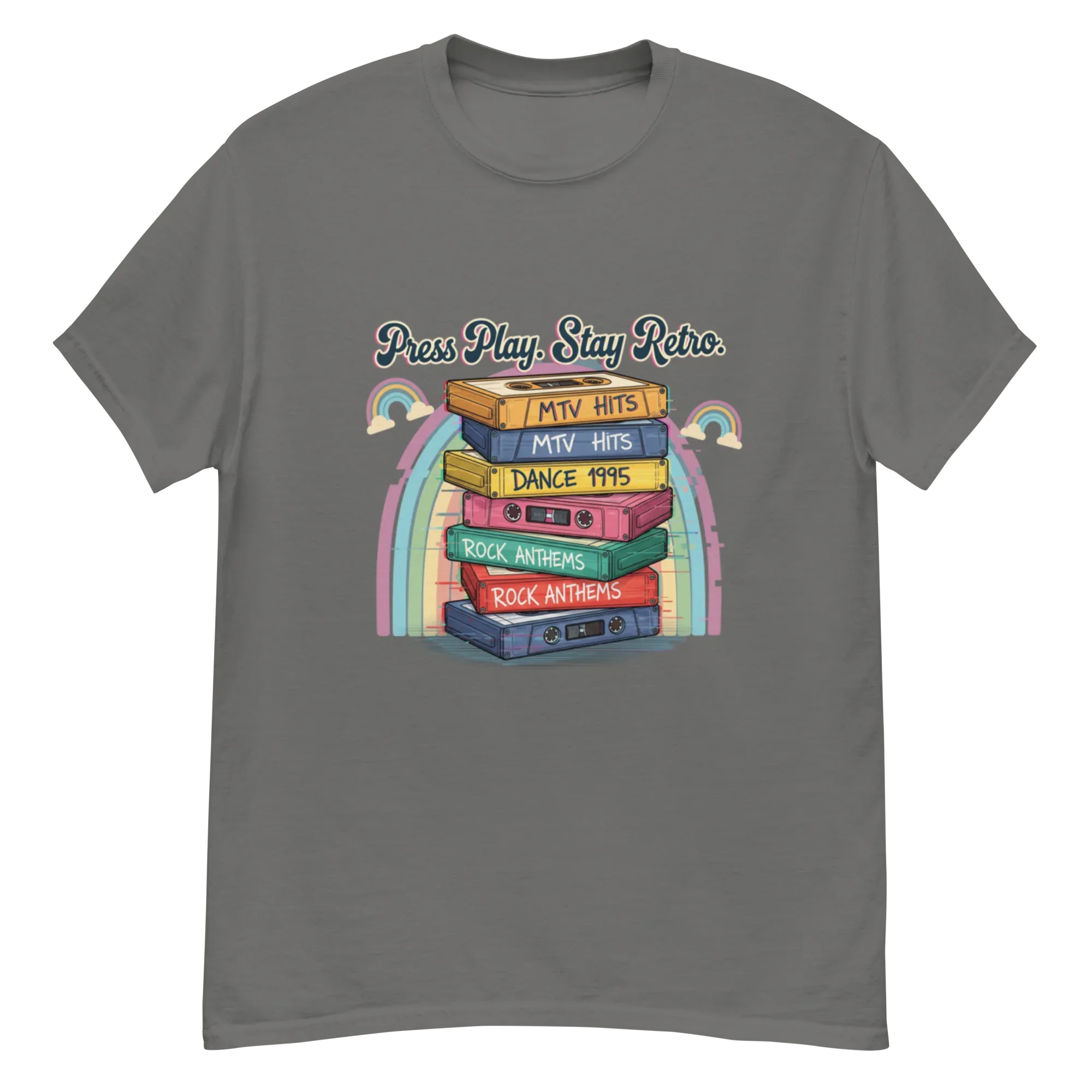 RETRO CASSETTE TAPE unisex t-shirt - Printoo Shop - - Music t-shirt, t-shirt, unisex, Unisex Classic Tee | Gildan 5000, Vintage, Évi
