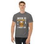 BEER IS CALLING FUNNY unisex t-shirt - - - Printoo Shop