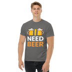 Imagem de uma t-shirt unisexo NEED BEER - Bordô / S - Printoo Shop