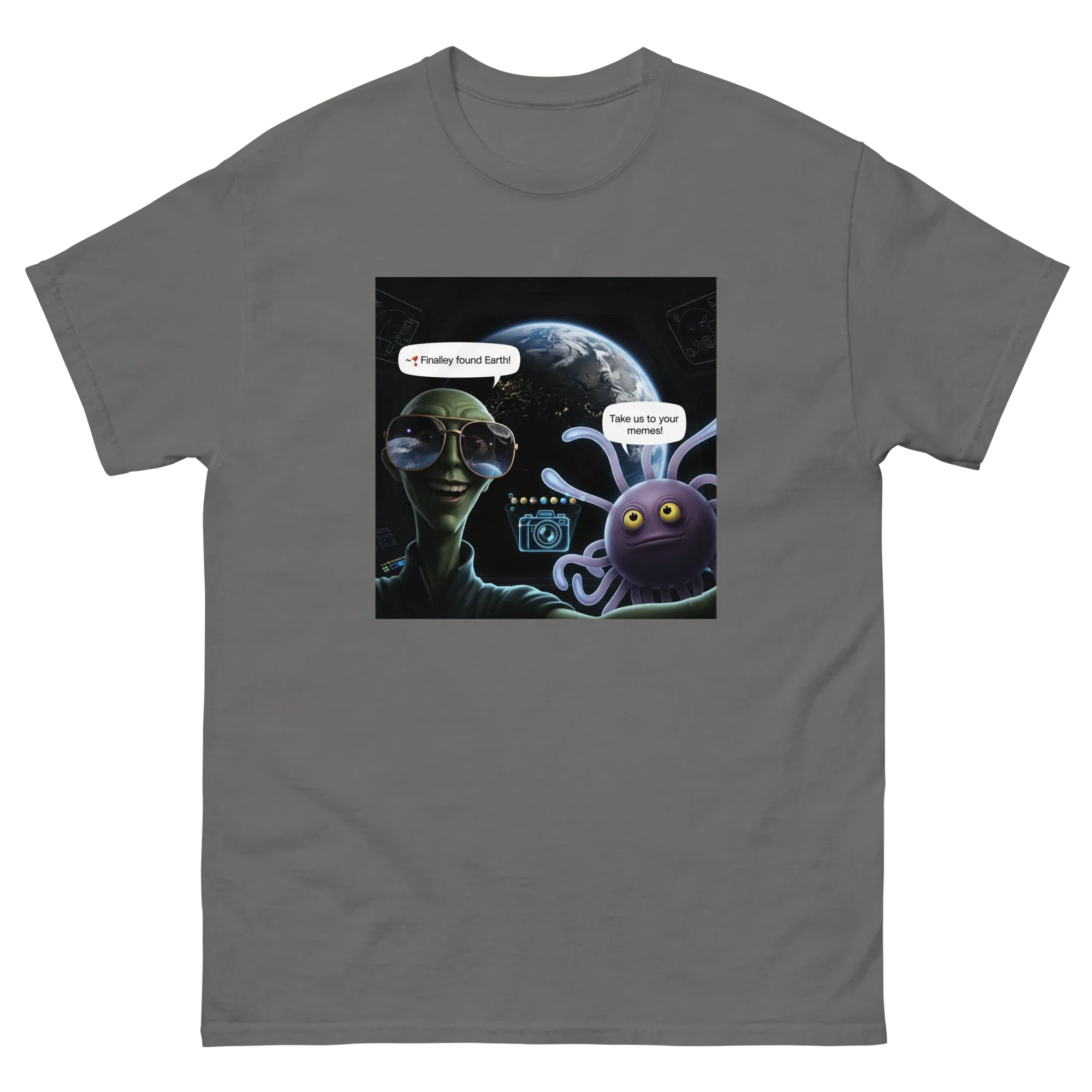 FINALLY FOUND EARTH unisex t-shirt - Printoo Shop - - Astronomy, Fantasy, t-shirt, unisex, Unisex Classic Tee | Gildan 5000