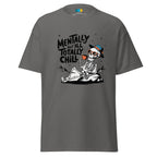 TOTALLY CHILL SKELETON men’s t-shirt - Charcoal / S - Printoo Shop - 8286677_15831