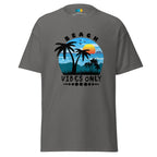 BEACH VIBES ONLY men’s t-shirt - Sapphire / S - Printoo Shop - 5821647_21659