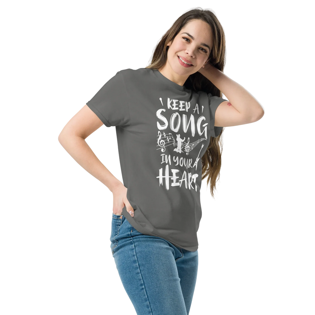 KEEP A SONG IN YOUR HEART unisex t-shirt - - Music t-shirts - Printoo Shop