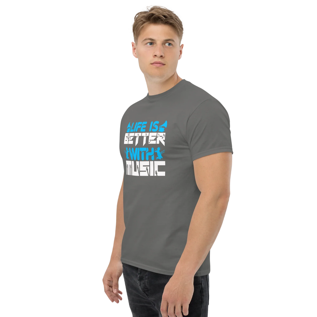 LIFE IS BETTER WITH MUSICR unisex t-shirt - - Music t-shirts - Printoo Shop