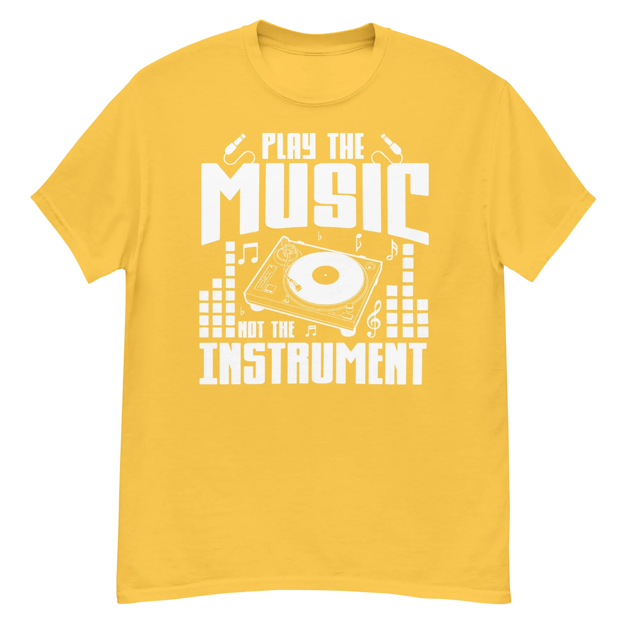 PLAY THE MUSIC NOT THE INSTRUMENT unisex t-shirt - - Music t-shirts - Printoo Shop