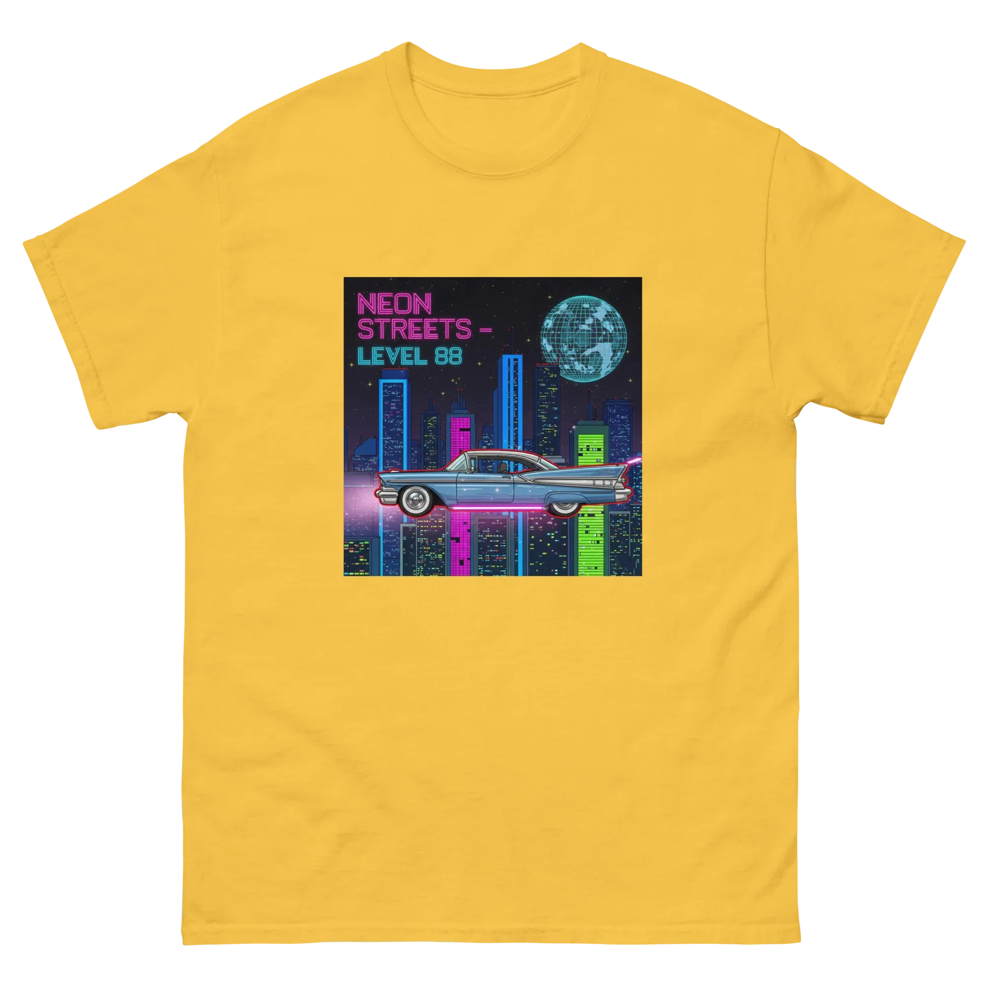 NEON STREETS unisex t-shirt - Printoo Shop - - Retro & Synthwave T-Shirts, t-shirt, unisex, Unisex Classic Tee | Gildan 5000