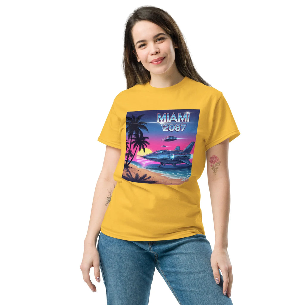 MIAMI 2087 FUTURE CITY unisex t-shirt - - - Printoo Shop