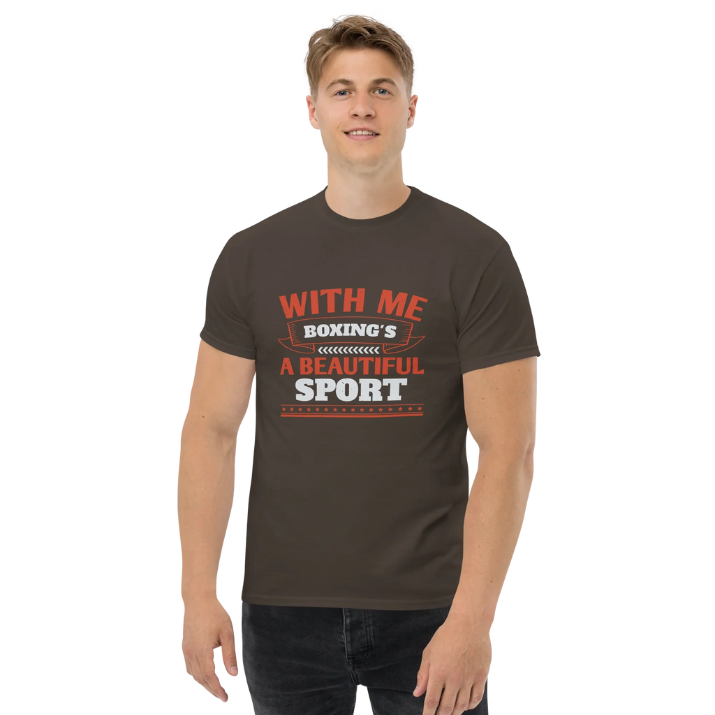 BOXING IS BEAUTIFUL unisex t-shirt - Printoo Shop - - boxing, Regular fit, t-shirt, unisex, Unisex Classic Tee | Gildan 5000