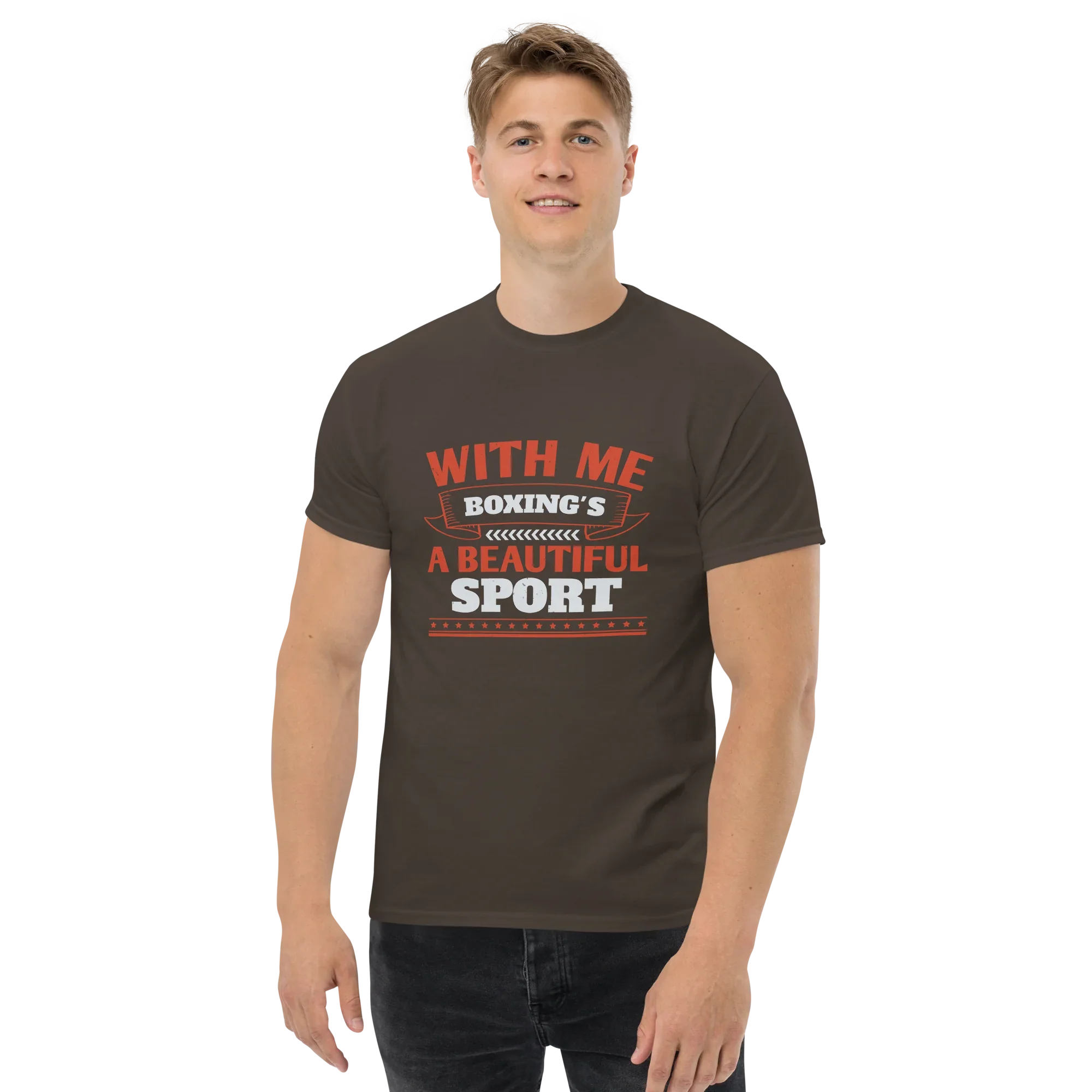BOXING IS BEAUTIFUL unisex t-shirt - Printoo Shop - - boxing, Regular fit, t-shirt, unisex, Unisex Classic Tee | Gildan 5000