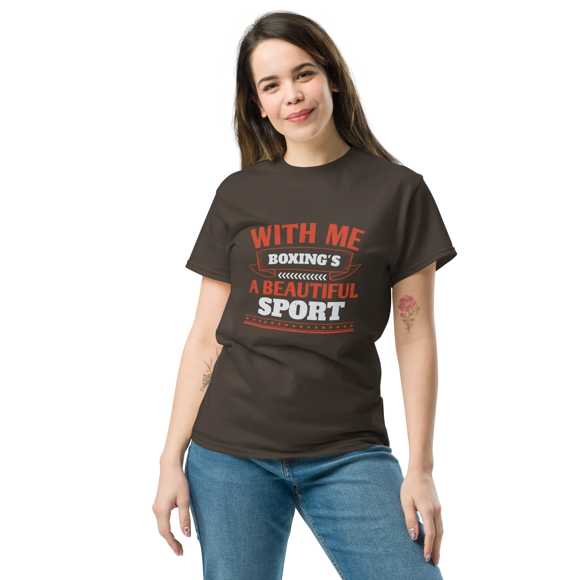 BOXING IS BEAUTIFUL unisex t-shirt - Printoo Shop - - boxing, Regular fit, t-shirt, unisex, Unisex Classic Tee | Gildan 5000