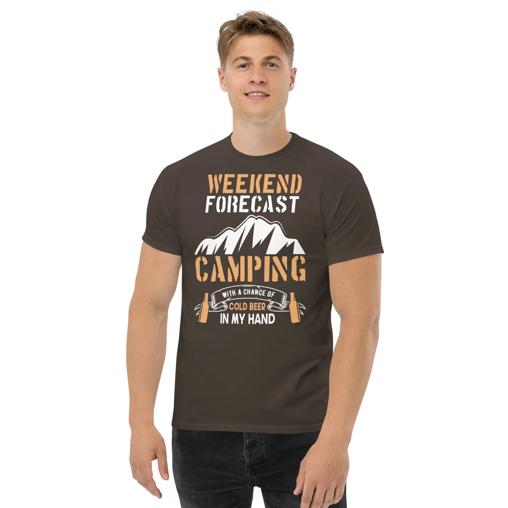 WEEKEND FORECAST unisex t-shirt - - Camping & Outdoor t-shirts - Printoo Shop