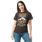 WEEKEND FORECAST unisex t-shirt - - Camping & Outdoor t-shirts - Printoo Shop