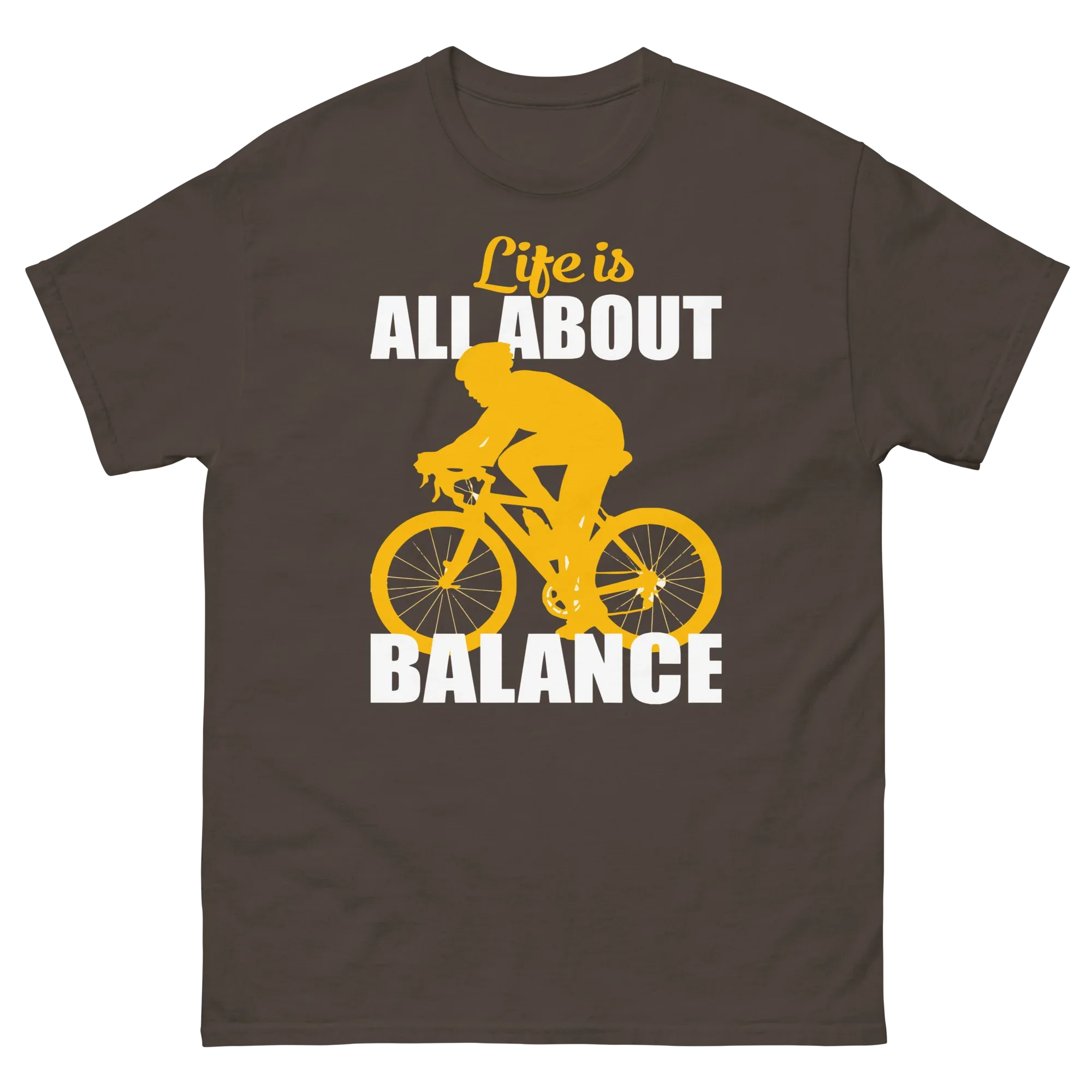 BALANCED LIFE unisex t-shirt - Printoo Shop - - bicycle, t-shirt, unisex, Unisex Classic Tee | Gildan 5000