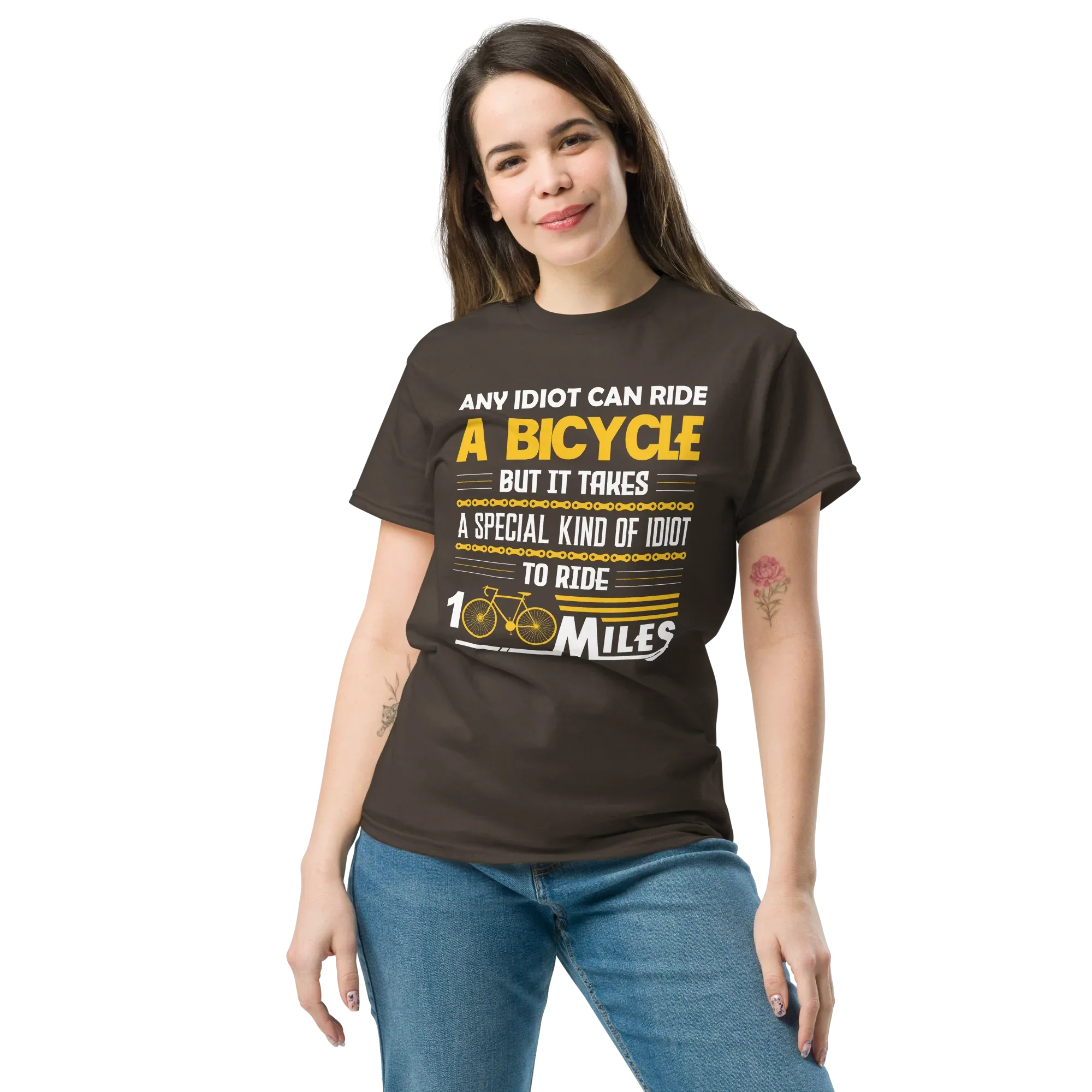 100 MILES unisex t-shirt - Printoo Shop - - bicycle, t-shirt, unisex, Unisex Classic Tee | Gildan 5000