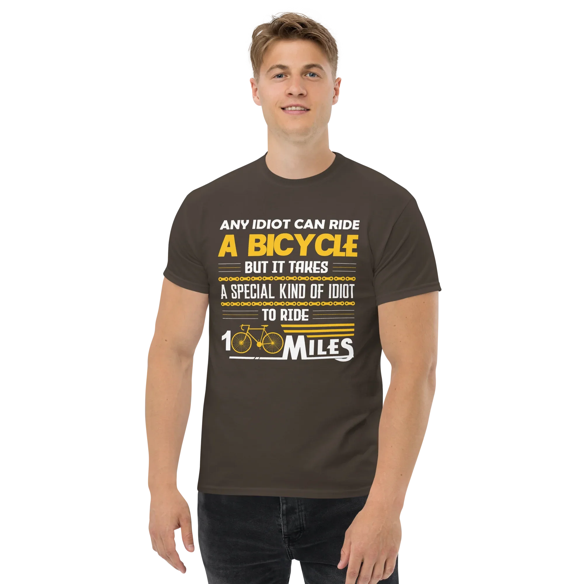 100 MILES unisex t-shirt - Printoo Shop - - bicycle, t-shirt, unisex, Unisex Classic Tee | Gildan 5000