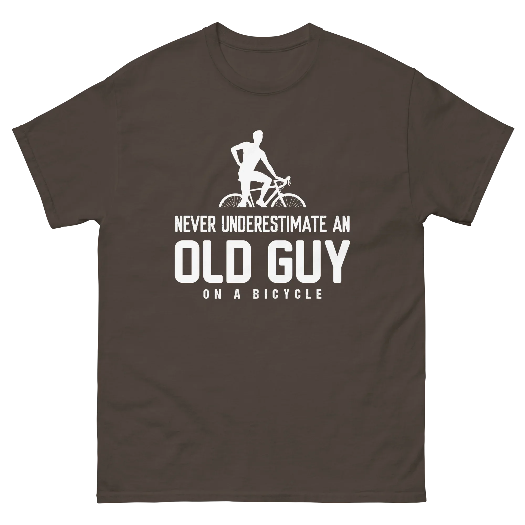 OLD GUY ON A BICYCLE unisex t-shirt - - Bicycle t-shirts - Printoo Shop