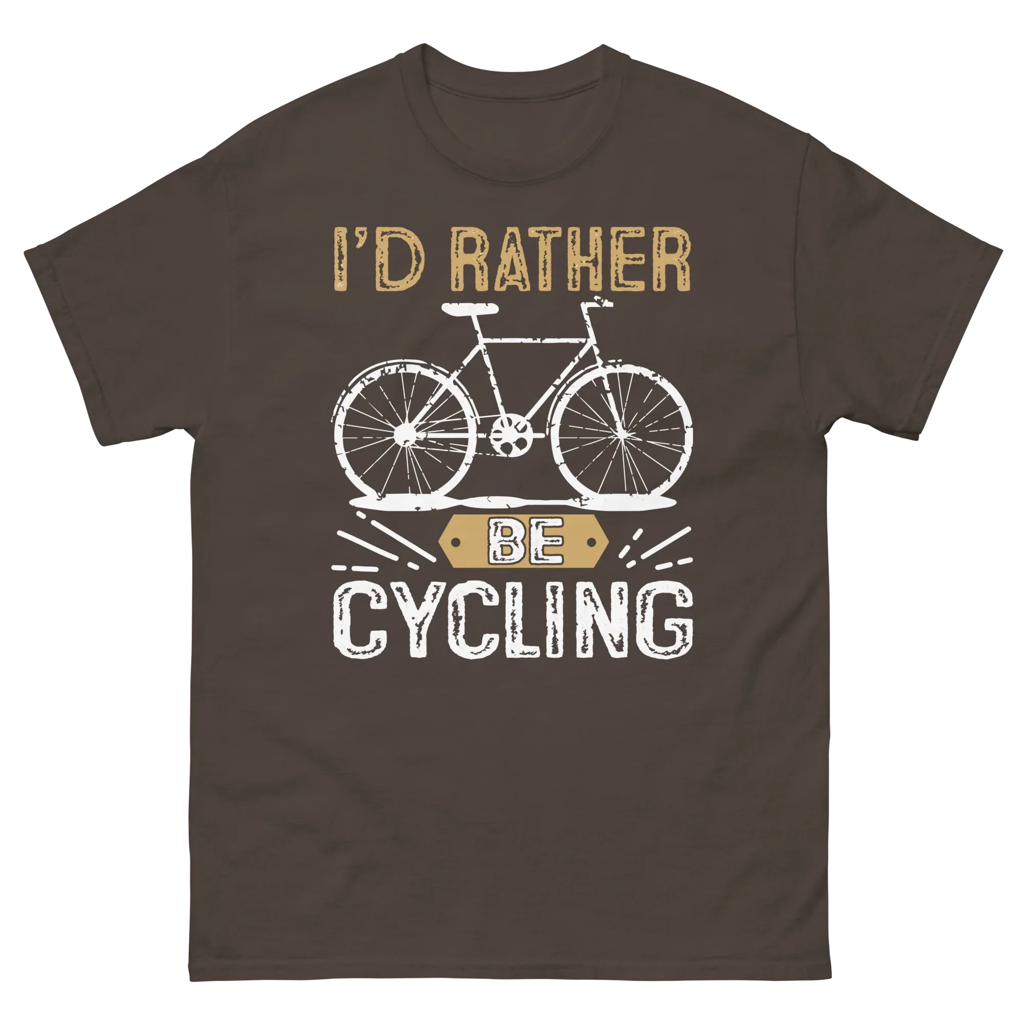 I'D RATHER BE CYCLING unisex t-shirt - - Bicycle t-shirts - Printoo Shop