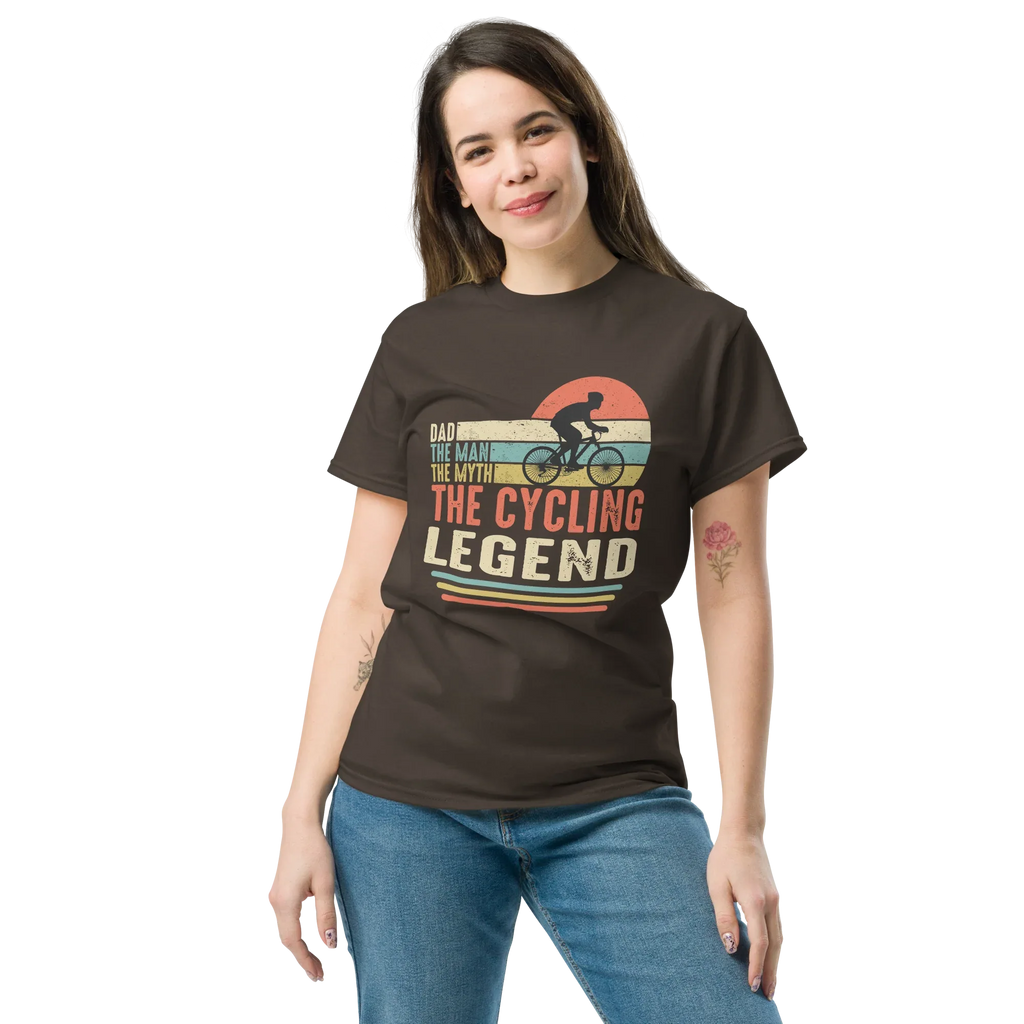 THE CYCLING LEGEND unisex t-shirt - - Bicycle t-shirts - Printoo Shop