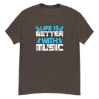 LIFE IS BETTER WITH MUSICR unisex t-shirt - - Music t-shirts - Printoo Shop