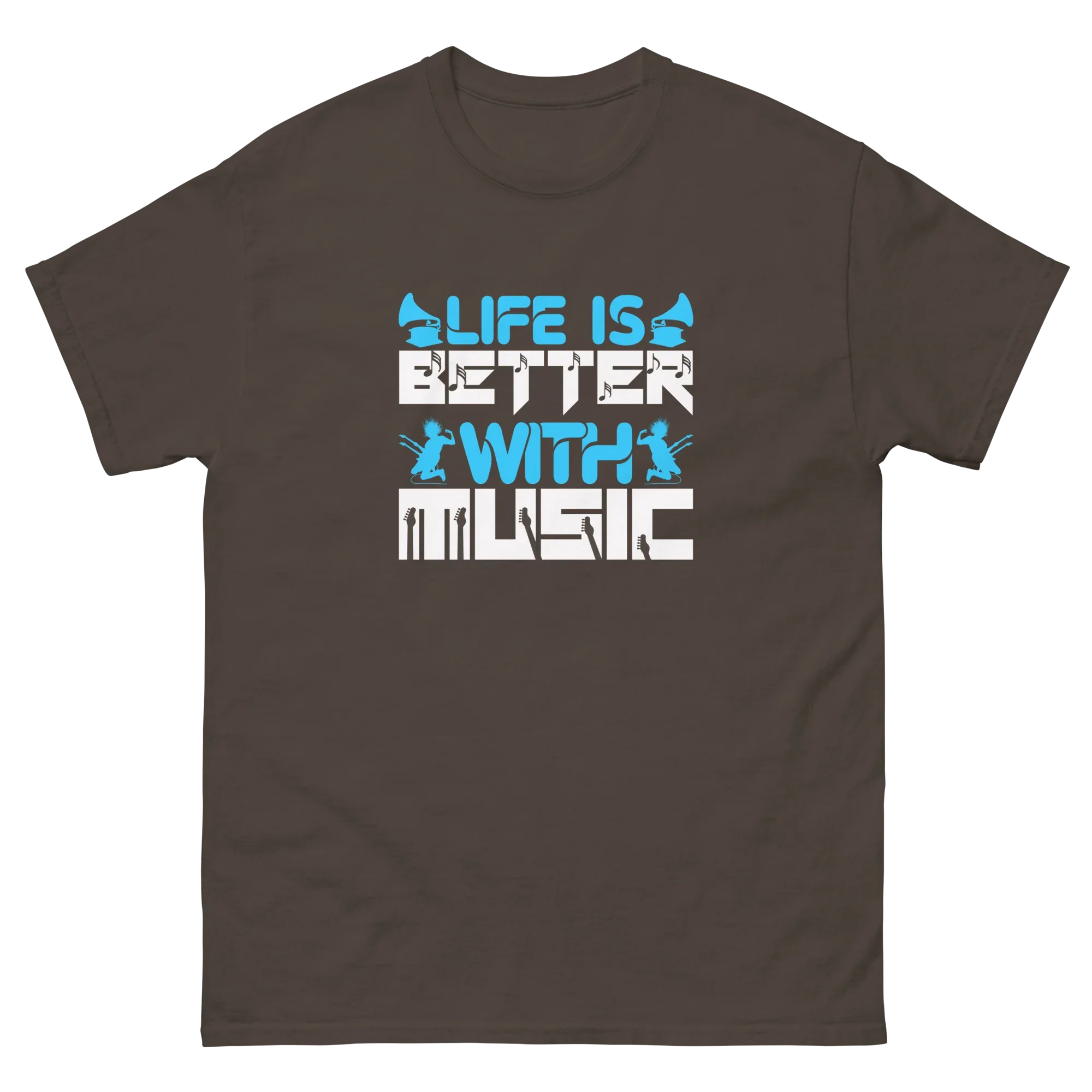 LIFE IS BETTER WITH MUSICR unisex t-shirt - - Music t-shirts - Printoo Shop