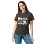 MUSIC IS MY VALENTINE unisex classic tee - - Music t-shirts - Printoo Shop