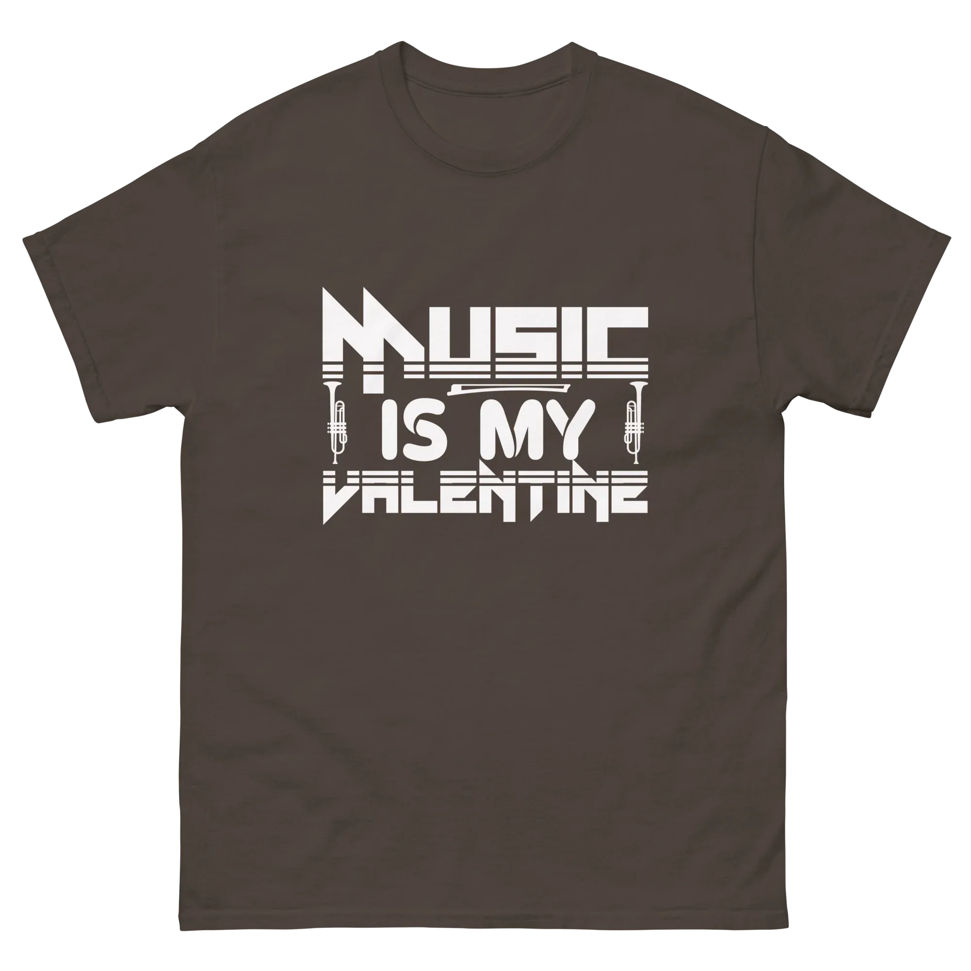 MUSIC IS MY VALENTINE unisex classic tee - - Music t-shirts - Printoo Shop