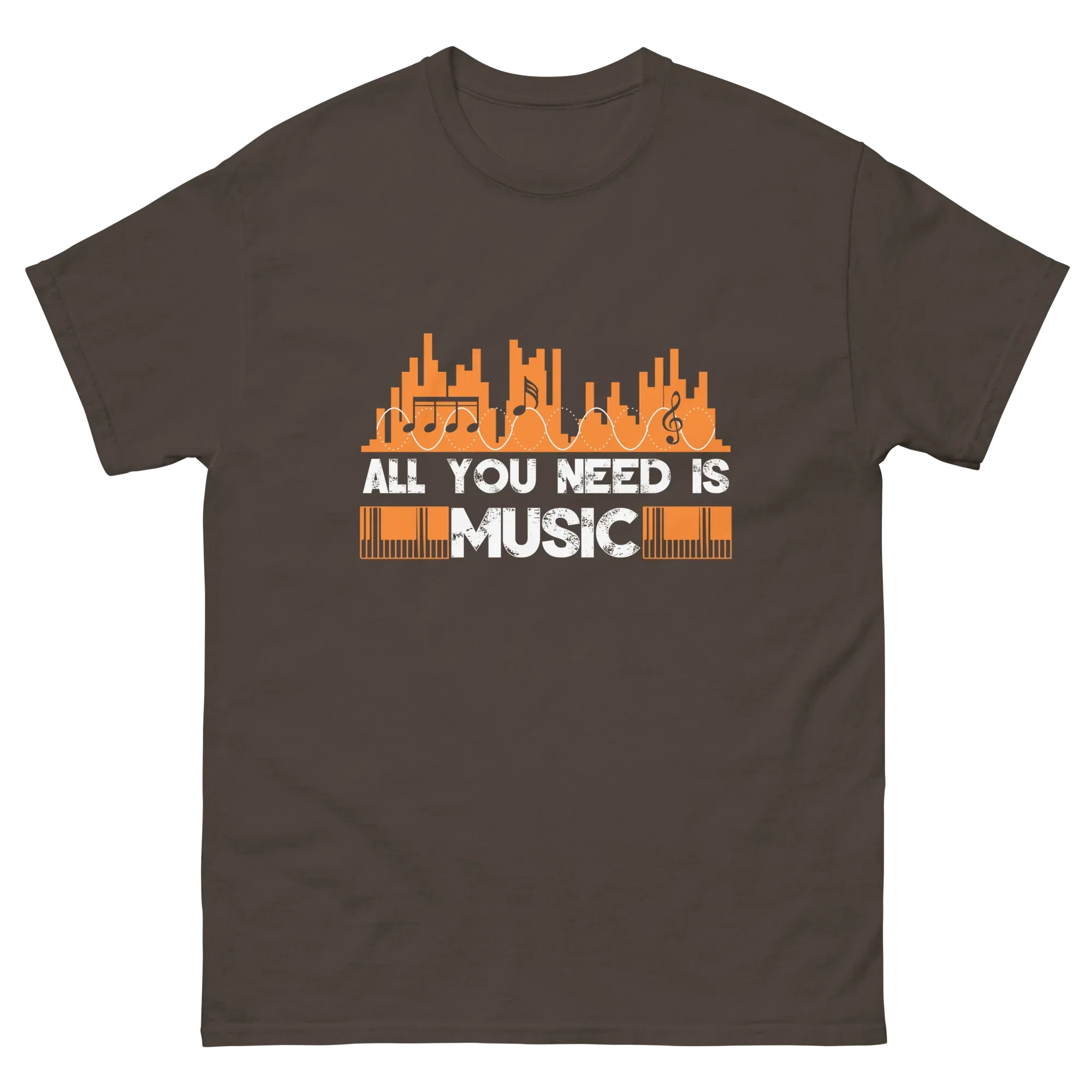 ALL YOU NEED IS MUSIC unisex t-shirt - Printoo Shop - - 041.png, Music t-shirt, t-shirt, unisex, Unisex Classic Tee | Gildan 5000