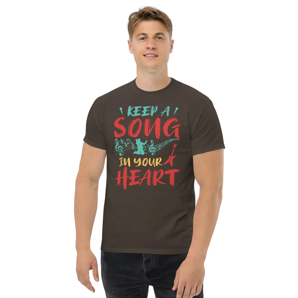 KEEP A SONG IN YOUR HEART unisex t-shirt - - Music t-shirts - Printoo Shop