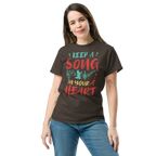 KEEP A SONG IN YOUR HEART unisex t-shirt - - Music t-shirts - Printoo Shop