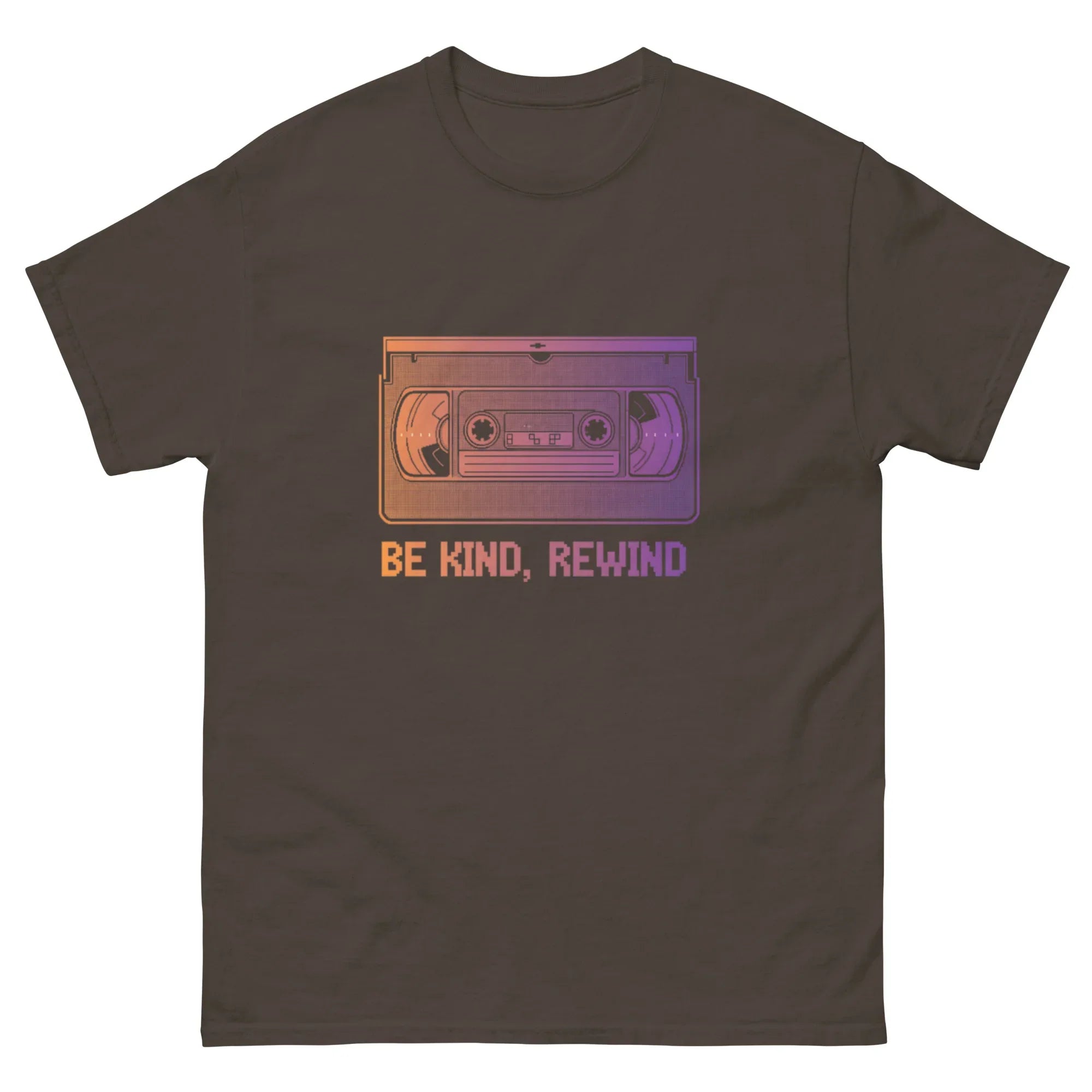 BE KIND REWIND unisex t-shirt - Printoo Shop - - Retro & Synthwave T-Shirts, t-shirt, unisex, Unisex Classic Tee | Gildan 5000