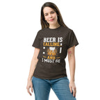 BEER IS CALLING FUNNY unisex t-shirt - - - Printoo Shop
