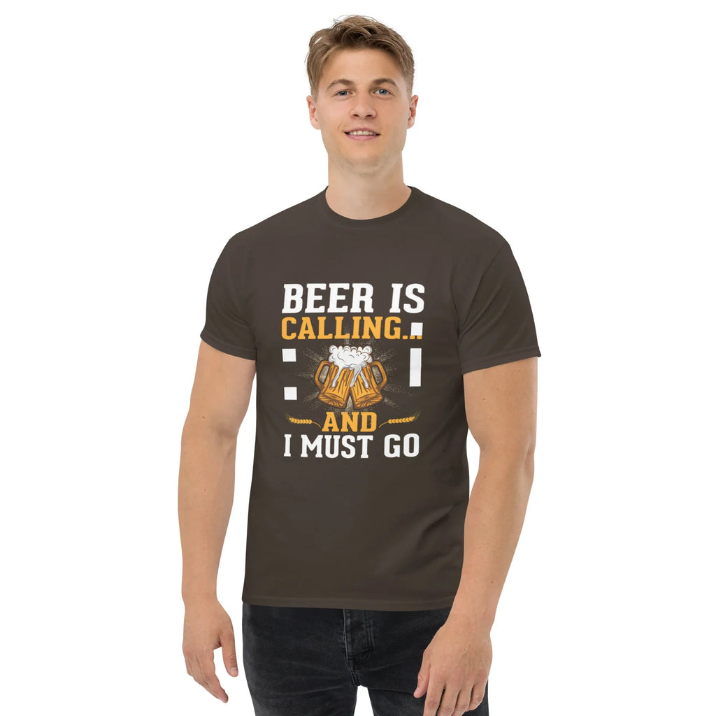 BEER IS CALLING FUNNY unisex t-shirt - - - Printoo Shop