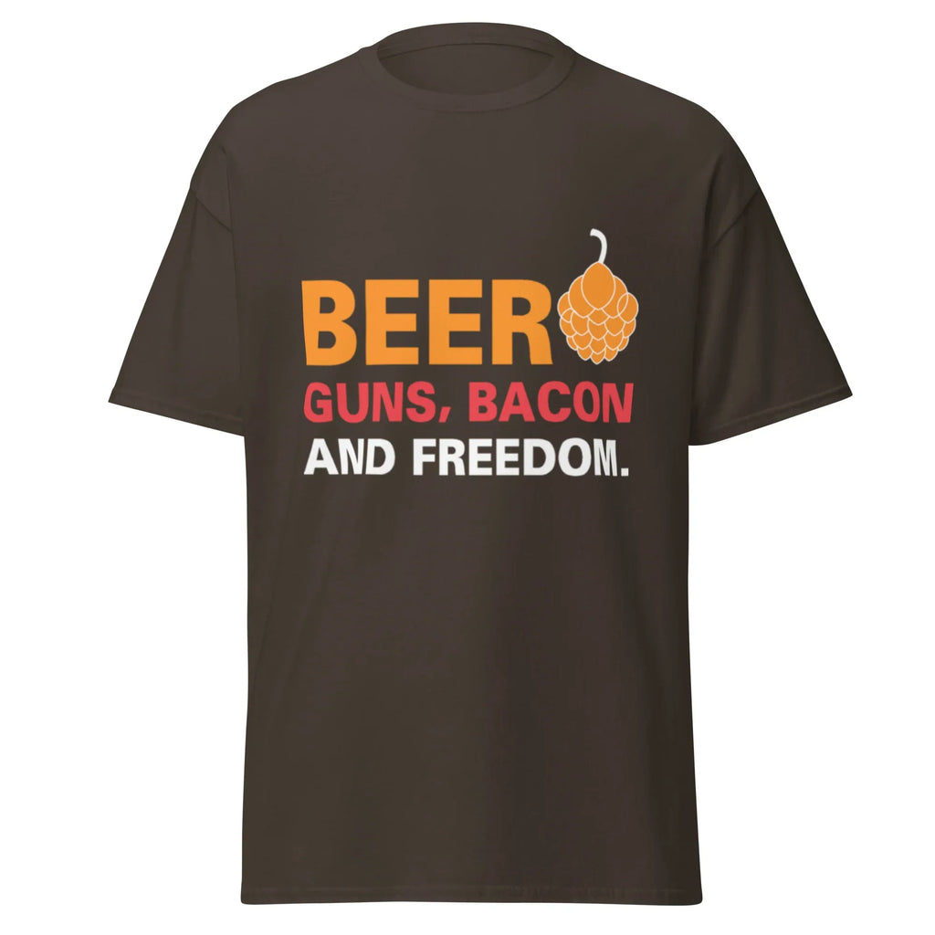 BEER GUNS BACON AND FREEDOM unisex t-shirt - - - Printoo Shop