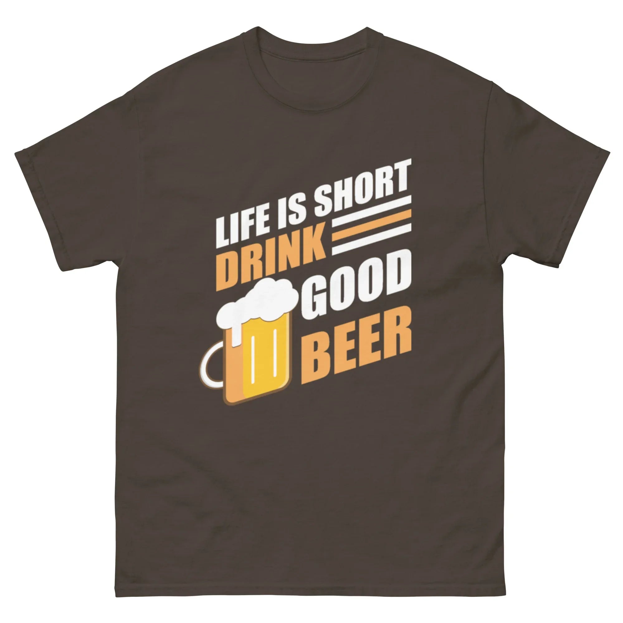 LIFE IS SHORT DRINK GOOD BEER unisex t-shirt - Printoo Shop - - Alcohol, beer, t-shirt, unisex, Unisex Classic Tee | Gildan 5000