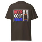 BEER GOLF GUNS unisex t-shirt - - - Printoo Shop