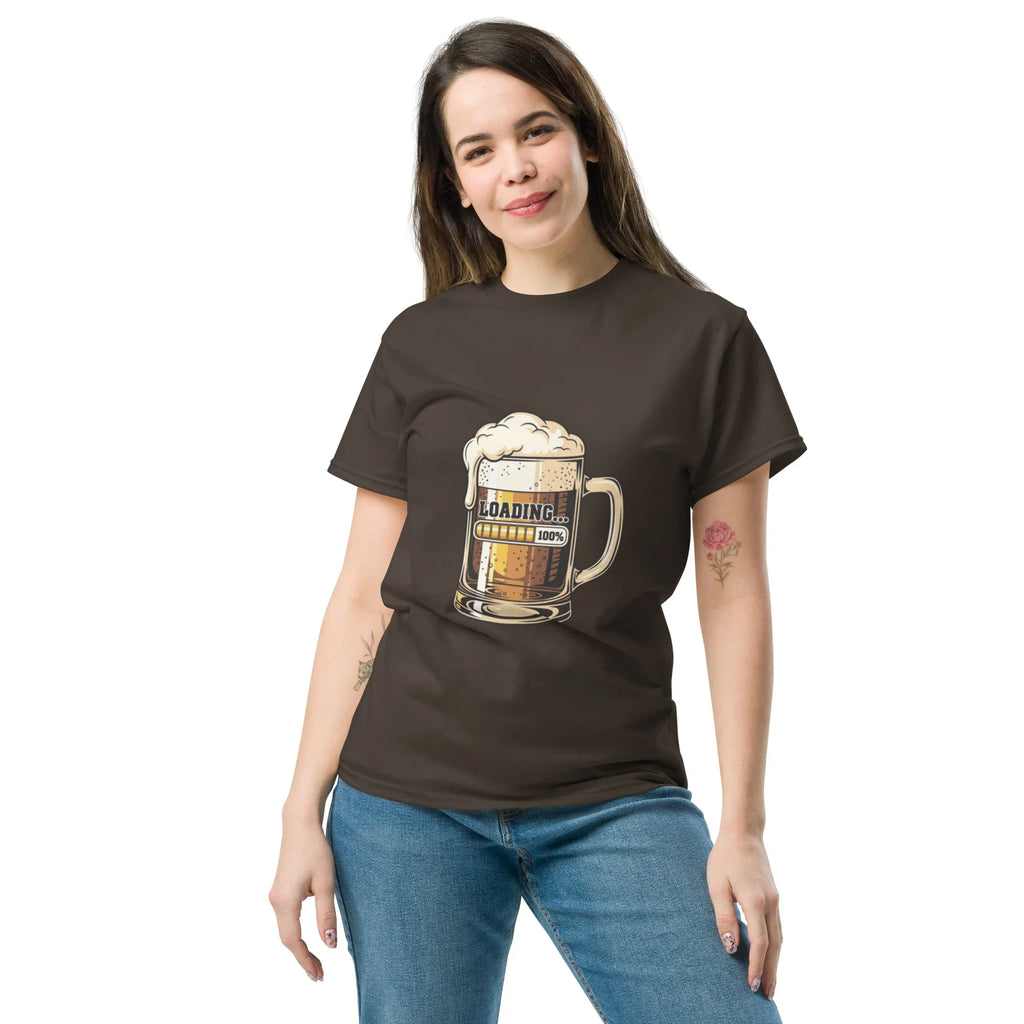 BEER LOADING unisex t-shirt - Printoo Shop - - beer, t-shirt, unisex, Unisex Classic Tee | Gildan 5000
