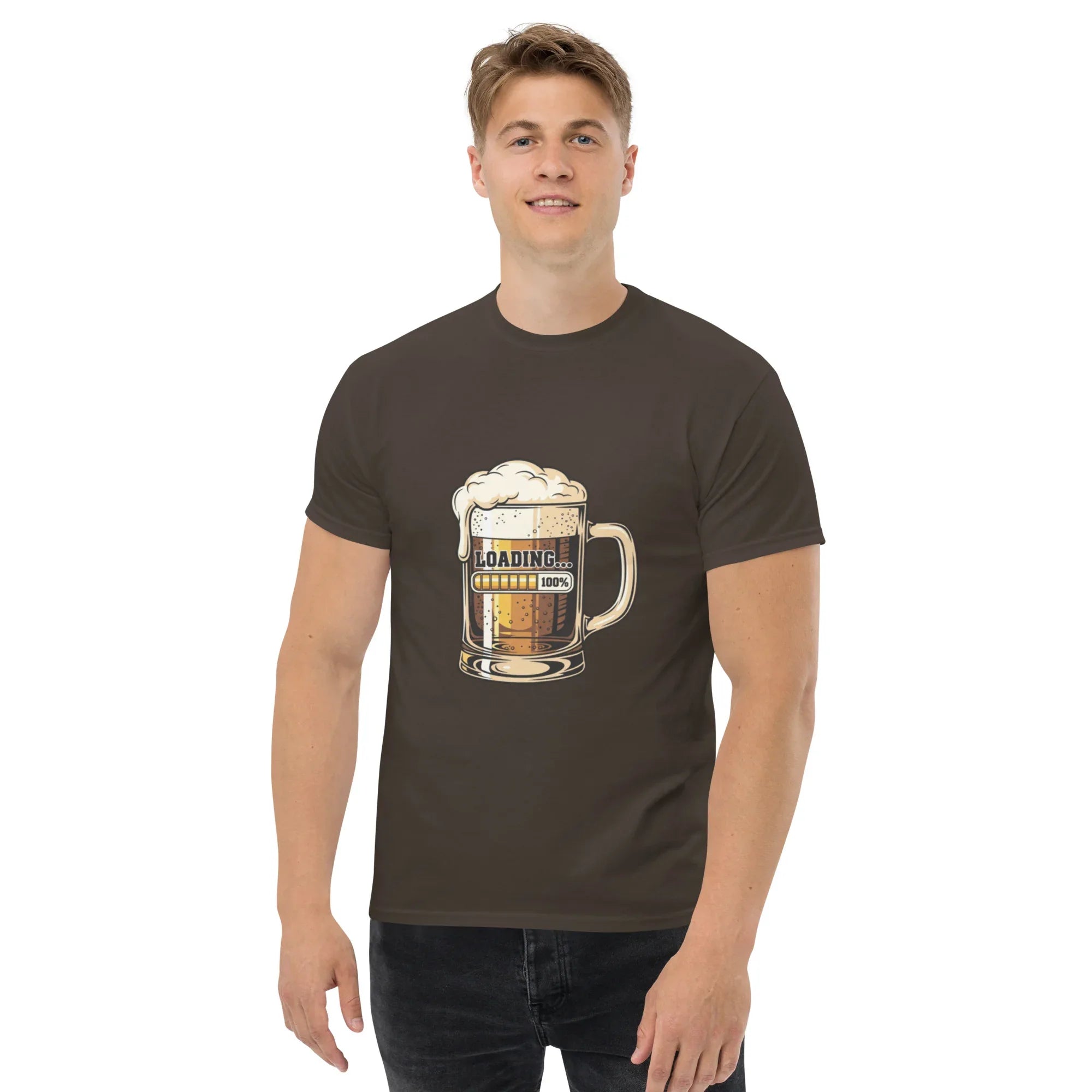 BEER LOADING unisex t-shirt - Printoo Shop - - beer, t-shirt, unisex, Unisex Classic Tee | Gildan 5000