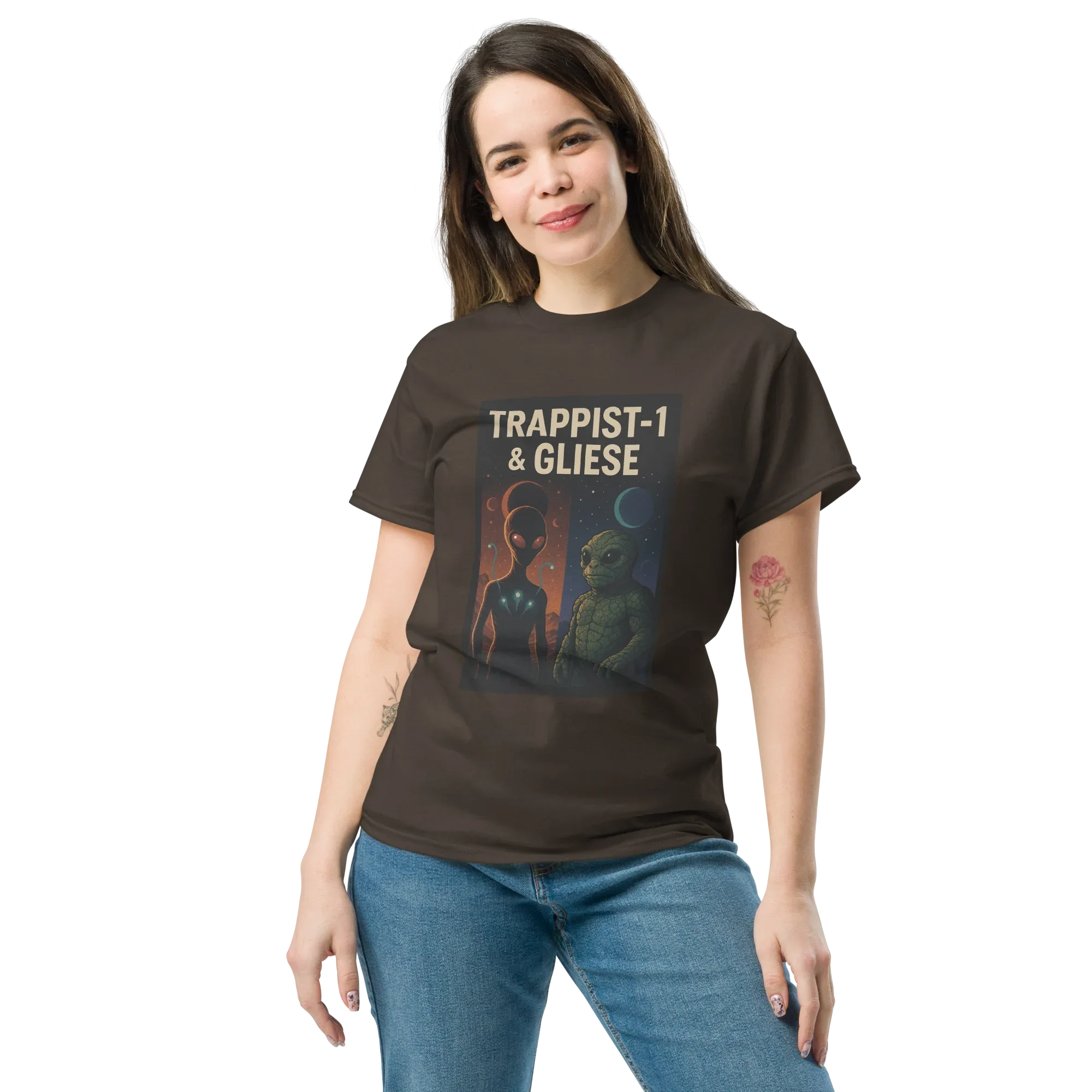 TRAPPIST-1 & GLIESE EXOPLANET unisex t-shirt - Printoo Shop - - Astronomy, Fantasy, t-shirt, unisex, Unisex Classic Tee | Gildan 5000