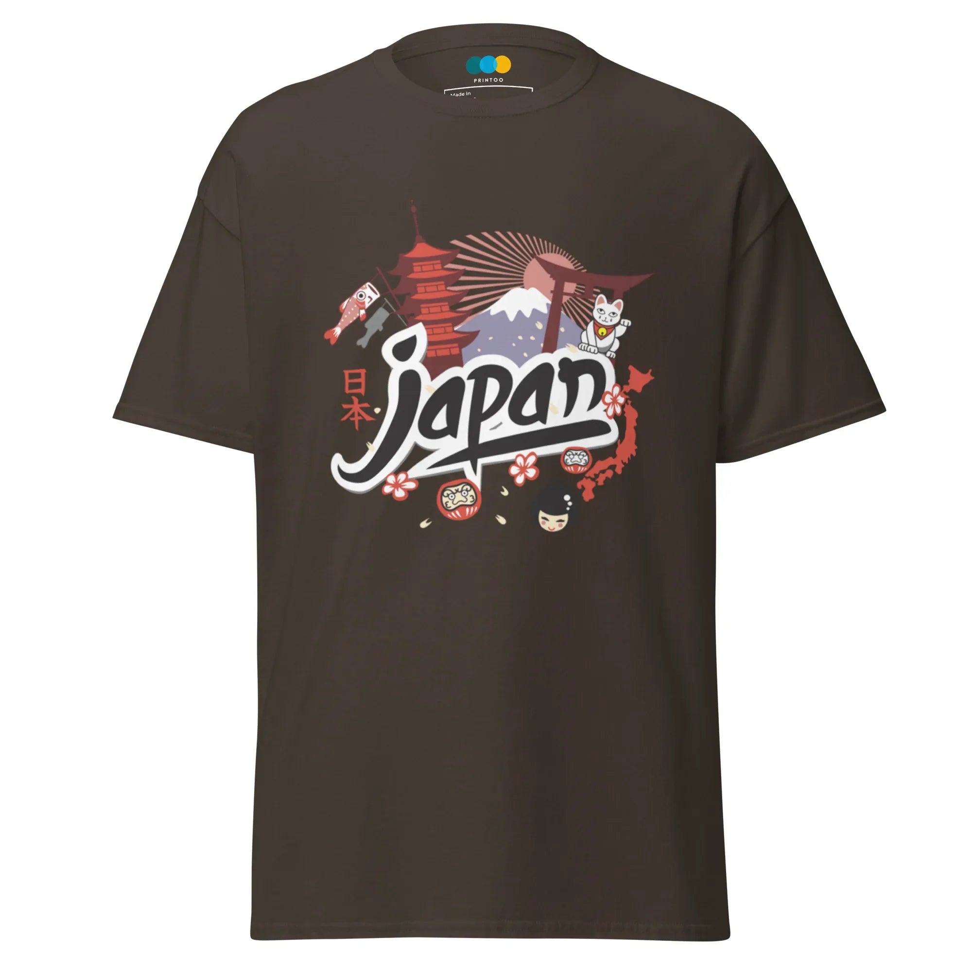 JAPAN HERITAGE ART men’s t-shirt - Dark Chocolate / S - Printoo Shop - 6295336_15837
