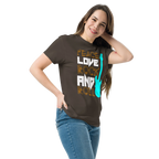 PEACE LOVE ROCK AND ROLL unisex t-shirt - - Music t-shirts - Printoo Shop