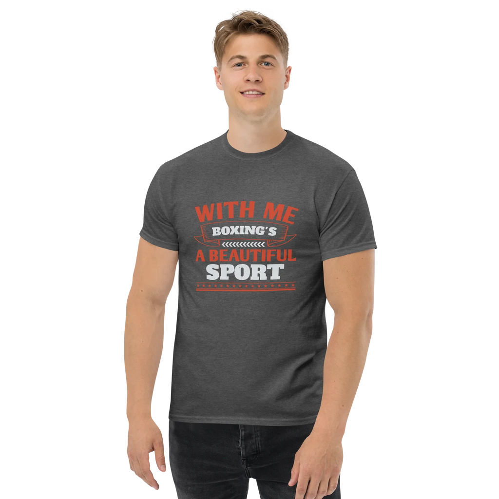 BOXING IS BEAUTIFUL unisex t-shirt - Printoo Shop - - boxing, Regular fit, t-shirt, unisex, Unisex Classic Tee | Gildan 5000