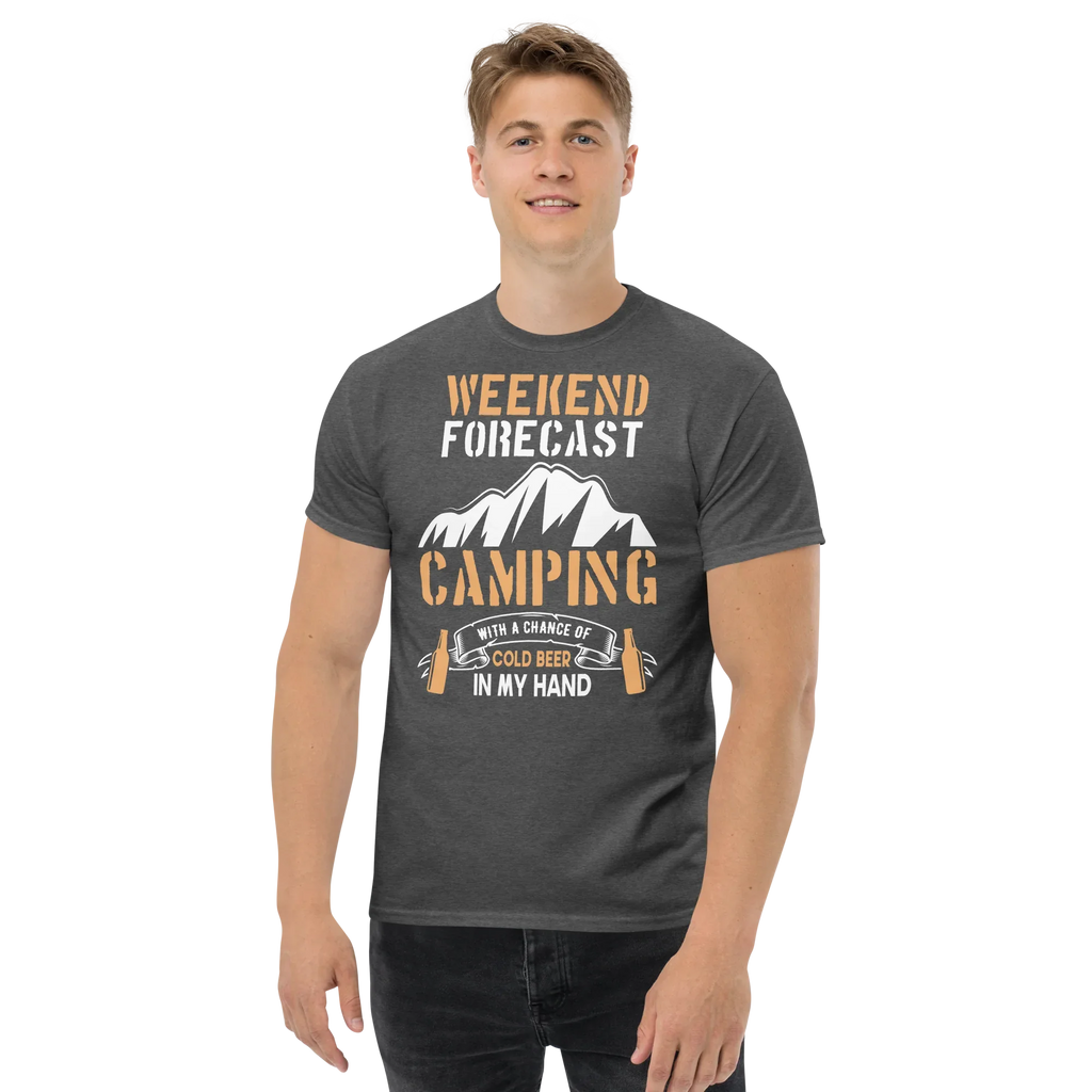 WEEKEND FORECAST unisex t-shirt - - Camping & Outdoor t-shirts - Printoo Shop